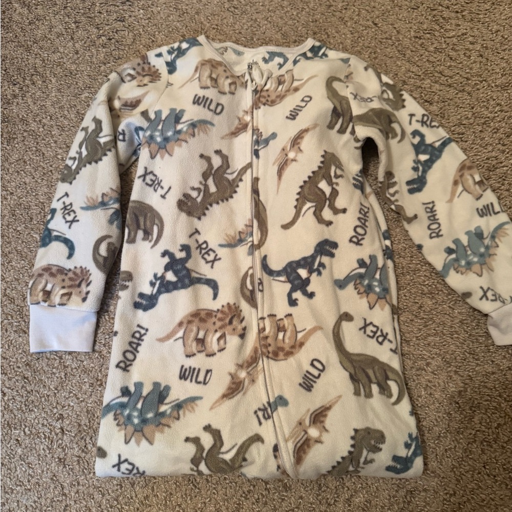 Dinosaur Print Kids Pajamas